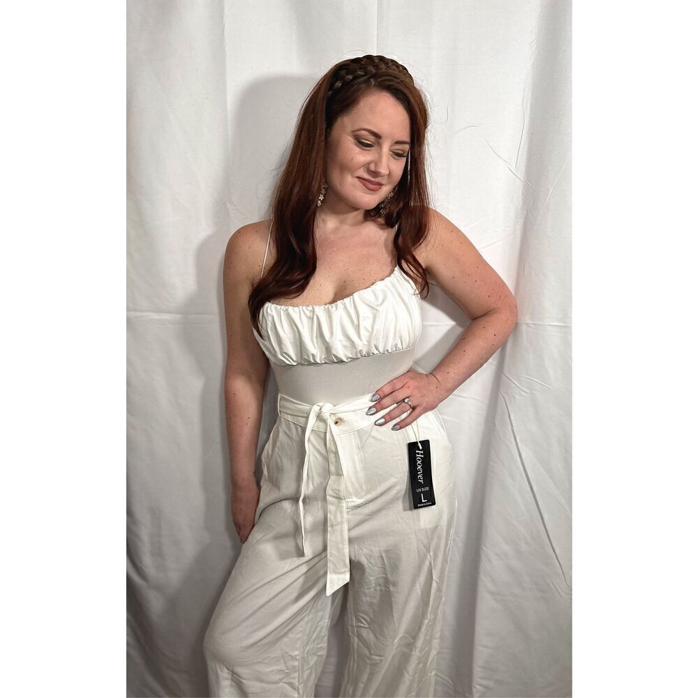 Hoover NWT white wide leg pants - Picture 3 of 15
